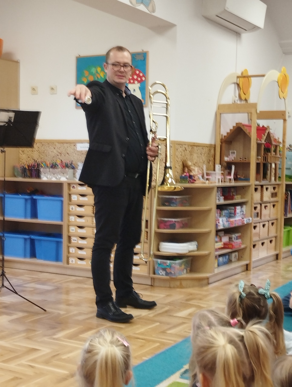 Podczas audycji poznaliśmy części puzonu.